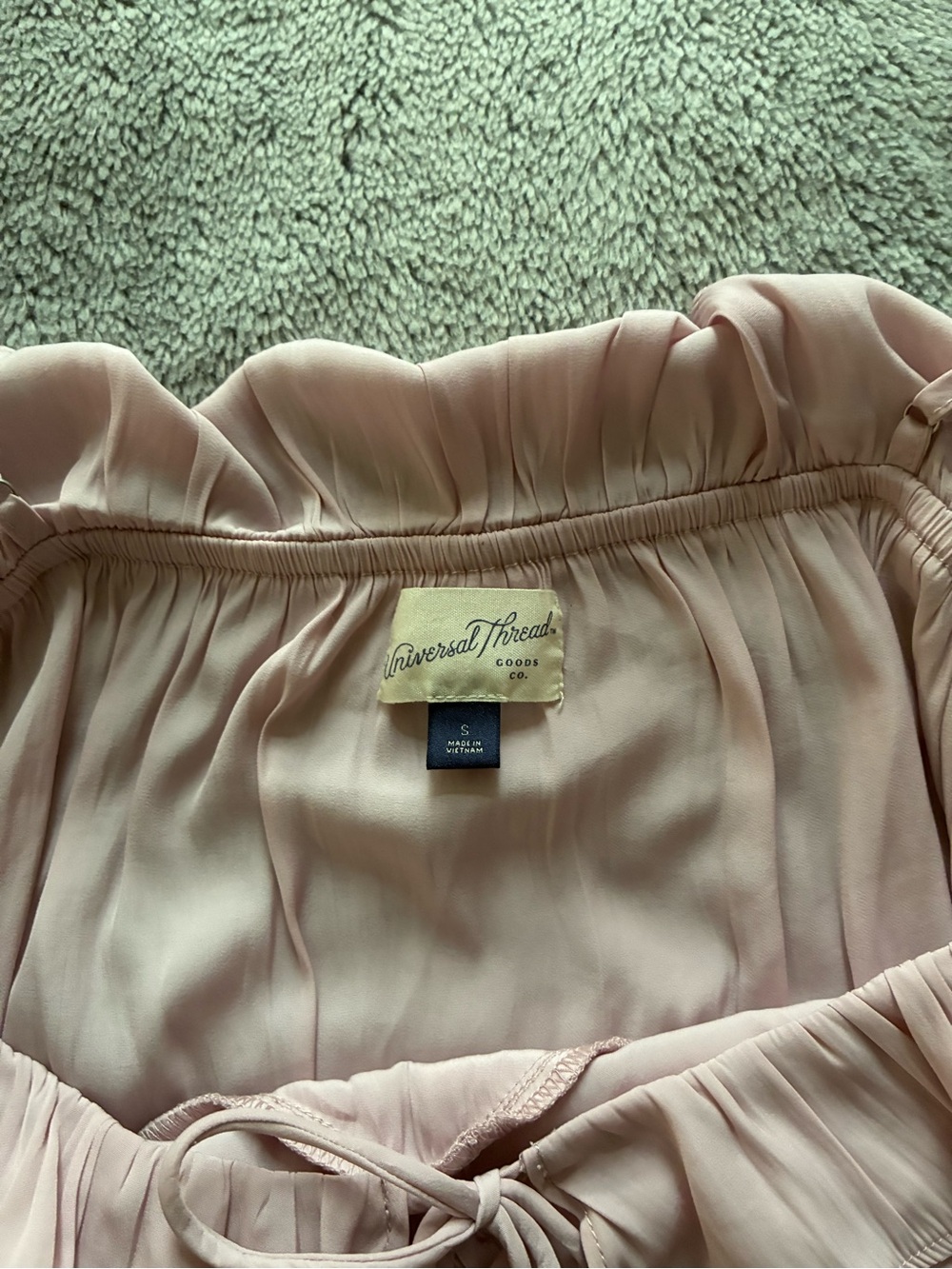 Universal Thread Blush Ruffle Tie-Front Cami - Picture 3 of 3